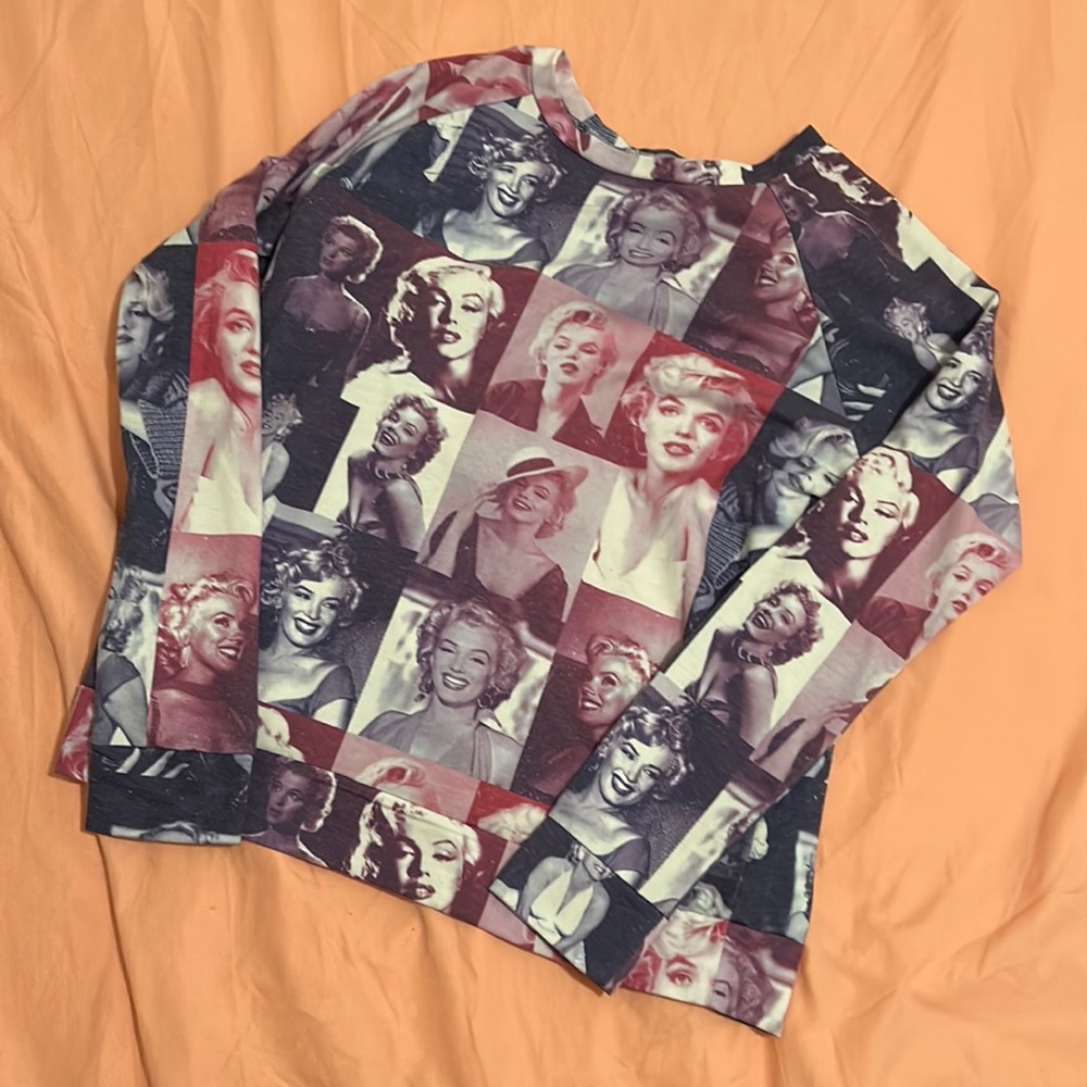 Marilyn Monroe collage sweater